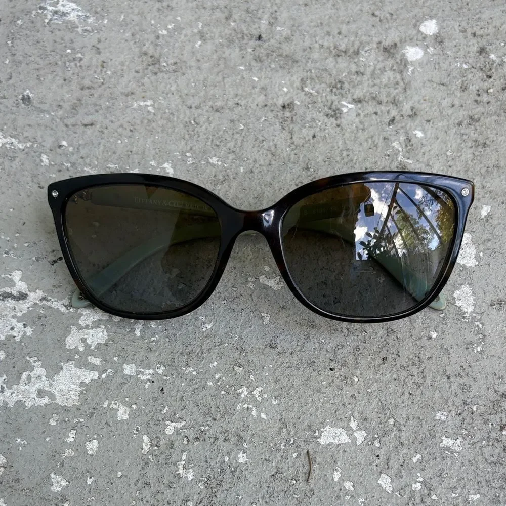 Tiffany and Company brown/blue sunglasses